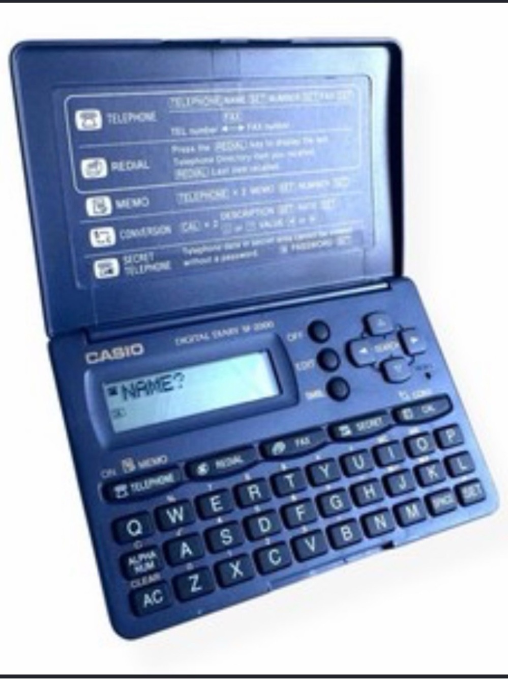 Casio Digital Diary V-200 Personal Organizer in Gray